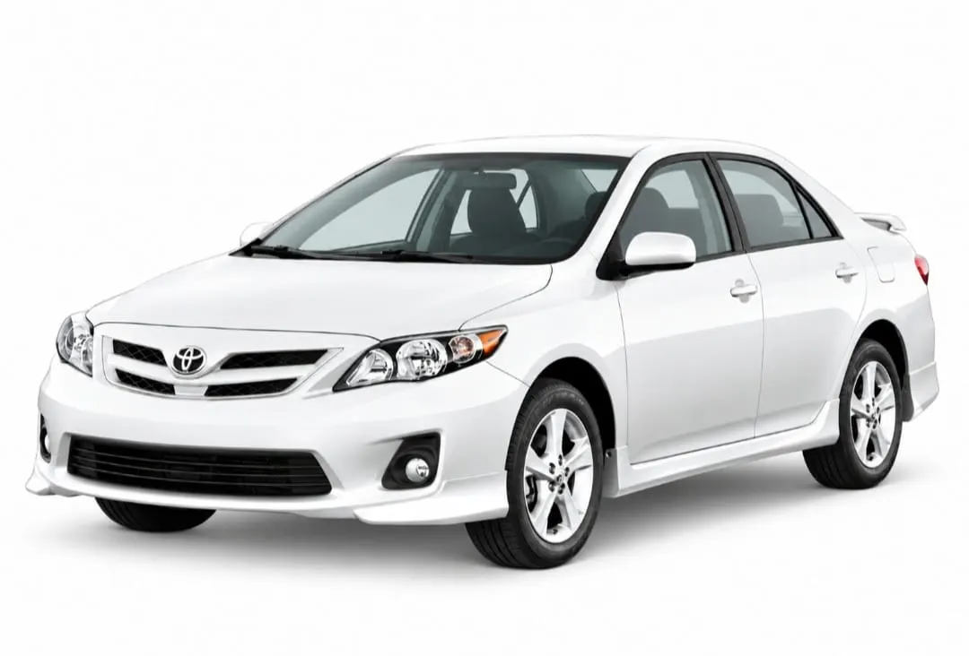 White sedan taxi for private transfers in Barbados